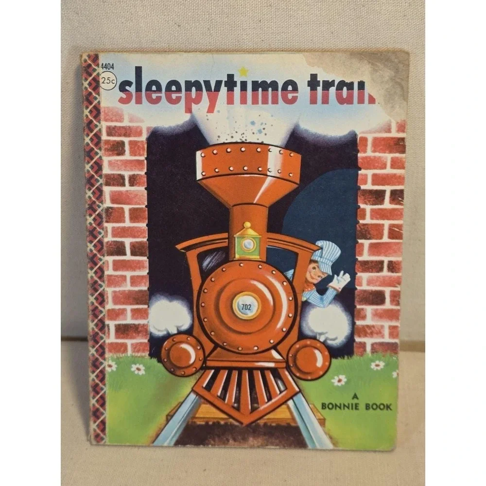 Vintage 1950s Bonnie Books Lot Sleepytime Train & Peter‎ Gets His Wish 018611
